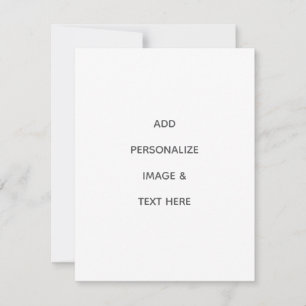 Create Your Own Personalise RSVP Card