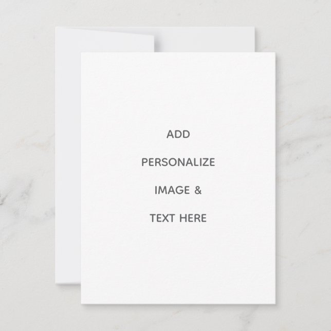 Create Your Own Personalise RSVP Card (Front)
