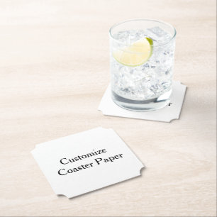 create your own personalise simple Ticket Paper Coaster