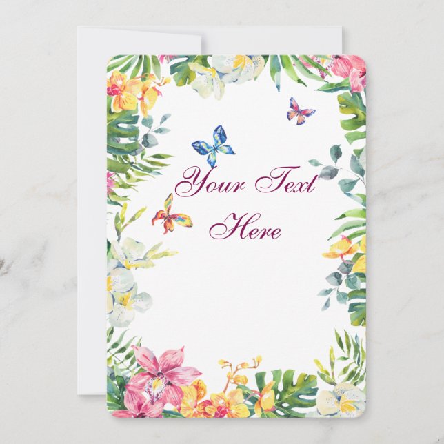 Create Your Own personalise Thank You Card (Front)