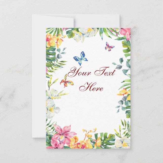 Create Your Own personalise Thank You Card (Front)