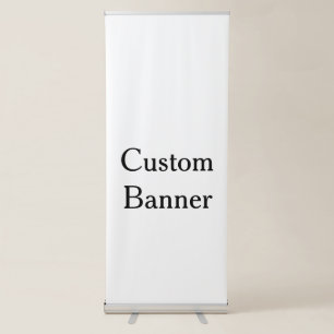 create your own personalise Vertical Retractable Banner
