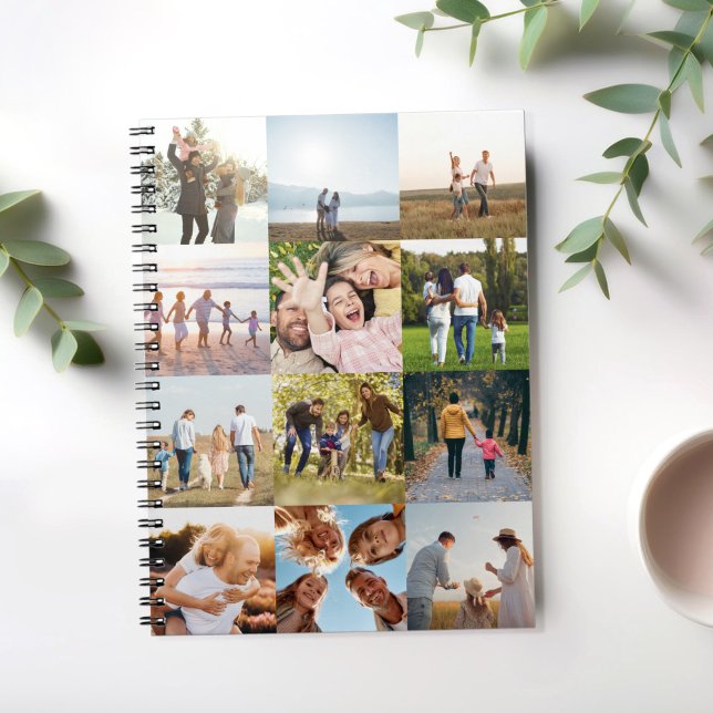 Create Your Own Personalised 12 Photo Collage Notebook (Creator Uploaded)