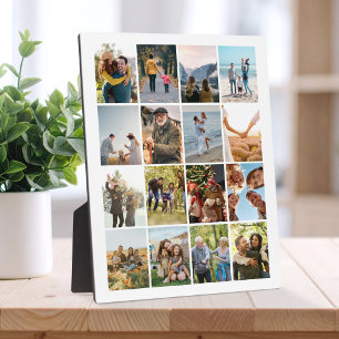 Create Your Own Personalised 16 Photo Collage Plaque