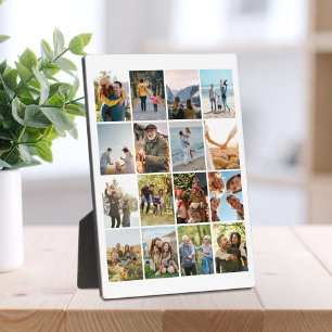 Create Your Own Personalised 16 Photo Collage Plaque