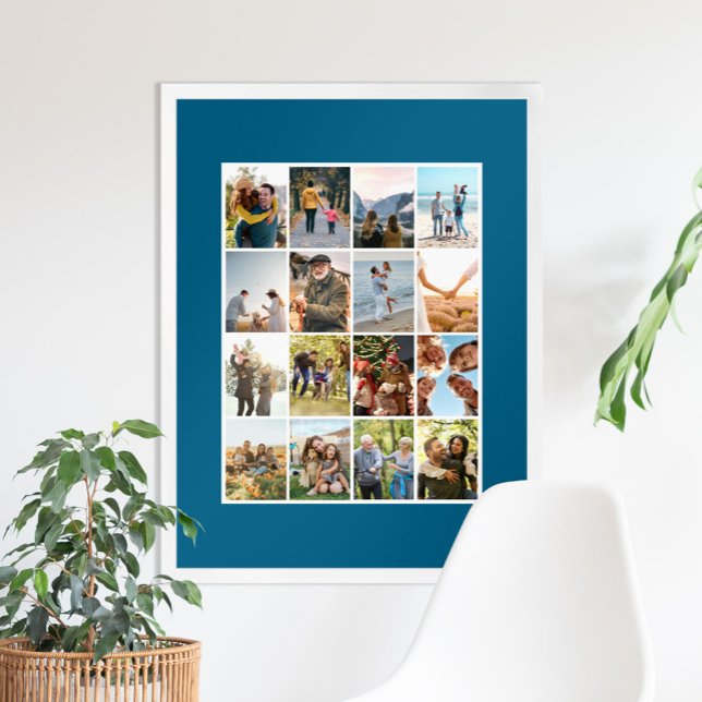 Create Your Own Personalised 16 Photo Collage Poster (Creator Uploaded)