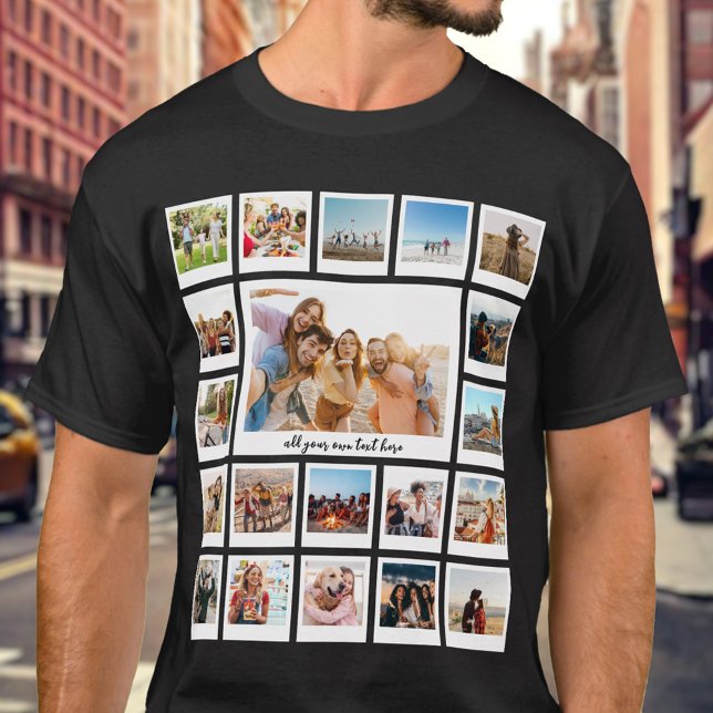 Create Your Own Personalised 20 Photo Collage T-Shirt (Creator Uploaded)