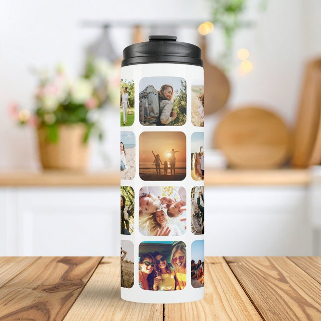 Create Your Own Personalised 20 Photo Collage Thermal Tumbler (Creator Uploaded)