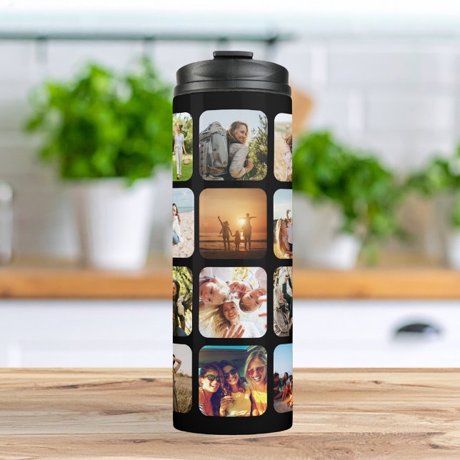 Create Your Own Personalised 20 Photo Collage Thermal Tumbler (Creator Uploaded)