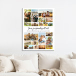 Create Your Own Personalised 22 Photo Collage Canvas Print<br><div class="desc">Make your own canvas print featuring 22 of your cherished photo memories in a modern grid style photo collage. Simply add your pictures and text for custom photo wall art or personalised gift for family and friends.</div>