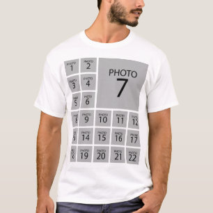 Create your own Personalised 22 PHOTO COLLAGE T-Shirt