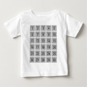 Create your own Personalised 30 PHOTO COLLAGE Baby T-Shirt