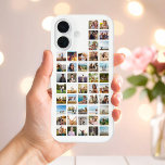 Create Your Own Personalised 46 Photo Collage iPhone 16 Case<br><div class="desc">Create your own personalised photo collage iPhone case featuring 46 of your favourite pictures in a photo collage grid for a custom photo phone case.</div>