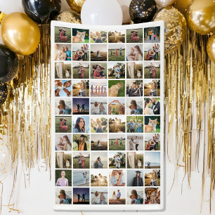 Create Your Own Personalised 60 Photo Collage Banner