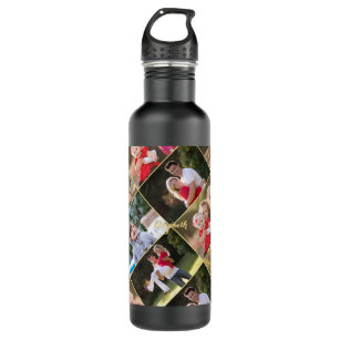 Create Your Own Personalised 6 Photo Collage Text 710 Ml Water Bottle