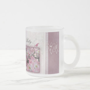Create your own personalised 70th birthday frosted glass coffee mug