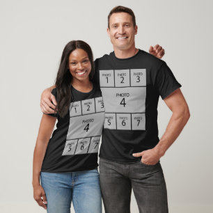 Create your own Personalised 7 PHOTO COLLAGE T-Shirt