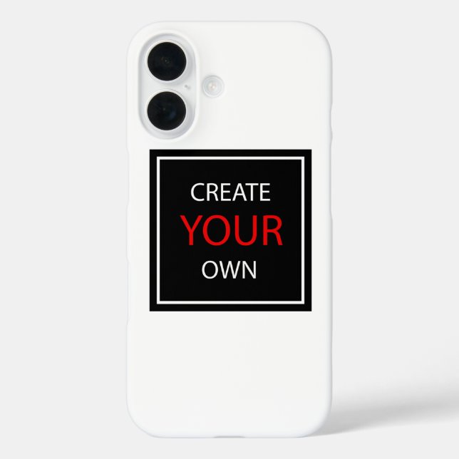 Create Your Own - personalised, Any Colour / Custo Case-Mate iPhone Case (Back)