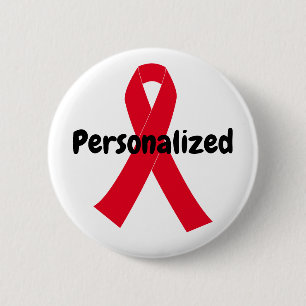 Create Your Own Personalised Awareness Ribbon 6 Cm Round Badge