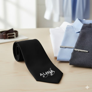 Create Your Own Personalised Back Name Monogram Tie