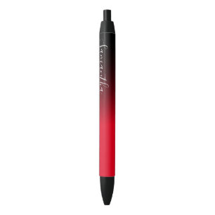 Create Your Own Personalised Black Ombre Black Ink Pen