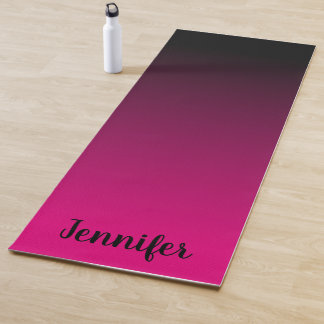 Create Your Own Personalised Black Ombre Yoga Mat