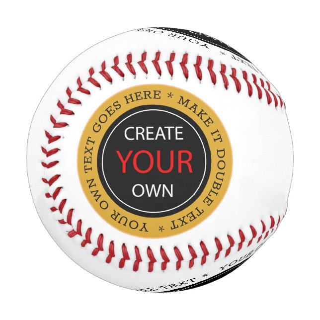 Create Your Own - Personalised, branded / Custom Baseball (Front Left)