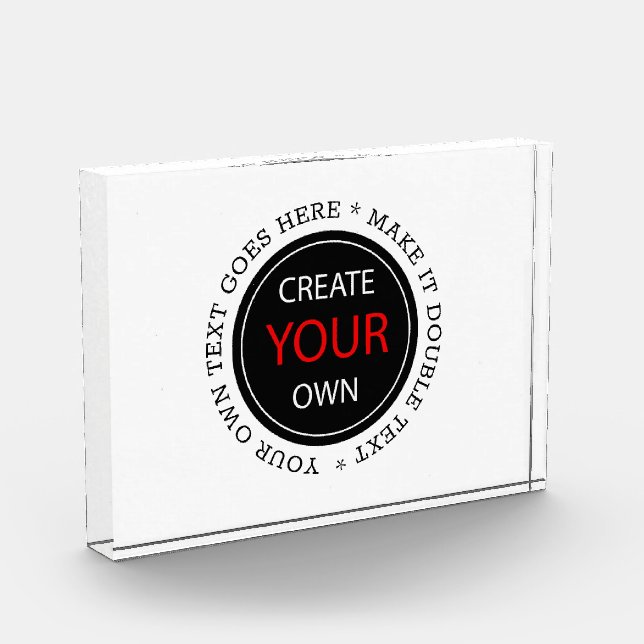 Create Your Own - Personalised, branded / Custom Photo Block (Left)