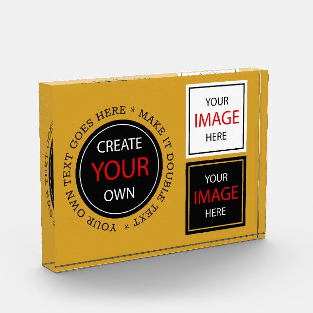 Create Your Own - Personalised, branded / Custom Photo Block (Left)