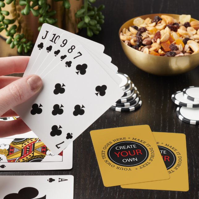 Create Your Own - Personalised, branded / Custom Playing Cards (In Situ)