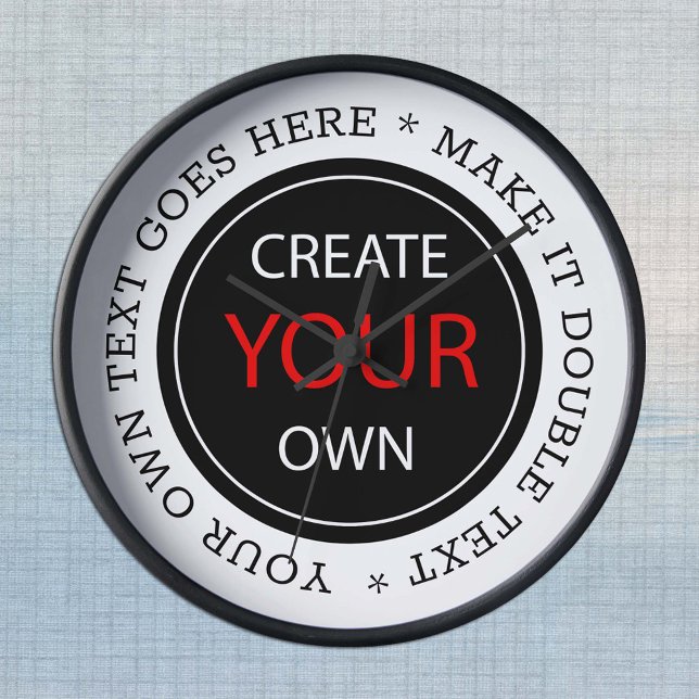 Create Your Own - Personalised, branded / Custom Round Clock (Creator Uploaded)