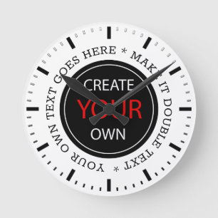 Create Your Own - Personalised, branded / Custom Round Clock