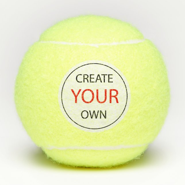 Create Your Own - Personalised, branded / Custom Tennis Balls (Front)