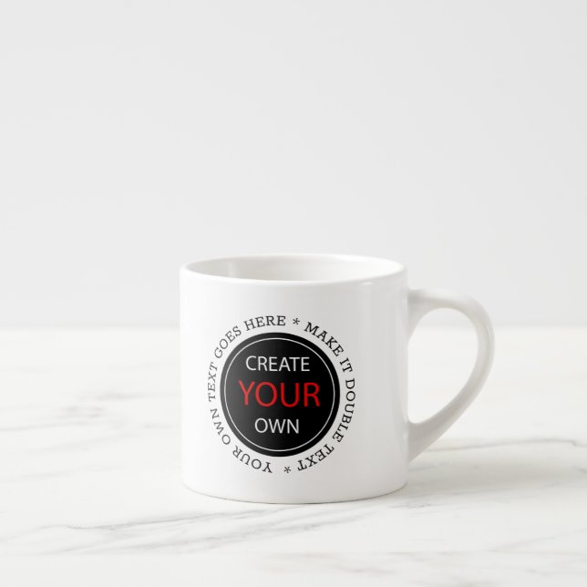 Create Your Own - Personalised, branded / Photo Espresso Cup (Right)