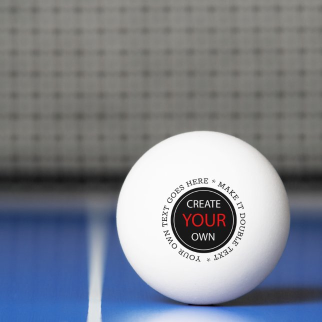 Create Your Own - Personalised, branded / Photo Ping Pong Ball (Net)