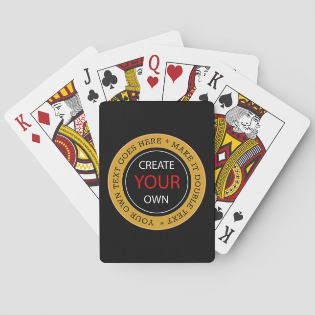 Create Your Own - Personalised, branded / Photo Playing Cards (Back)
