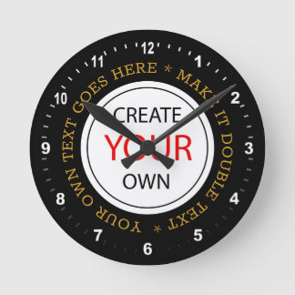 Create Your Own - Personalised, branded / Photo Round Clock