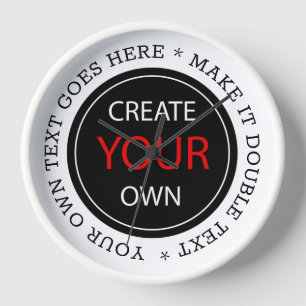 Create Your Own - Personalised, branded / White Clock