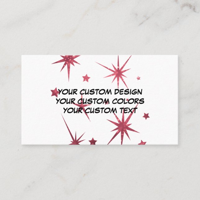 Create Your Own Personalised Business Card (Front)