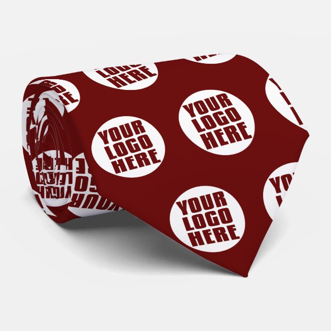 Create Your Own Personalised Business Logo Tie (Rolled)