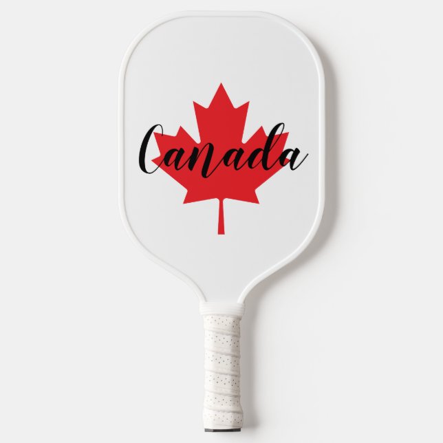 Create Your Own Personalised Canada Red Maple Leaf Pickleball Paddle (Front)