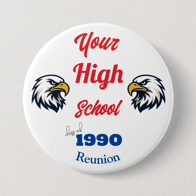 Create Your Own Personalised Class Reunion Button (Front)