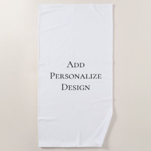 Create Your Own Personalised Custom  Beach Towel