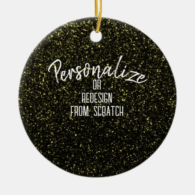 Create Your Own Personalised Custom Ceramic Tree Decoration (Front)
