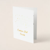 Create Your Own Personalised Custom Foil Cards