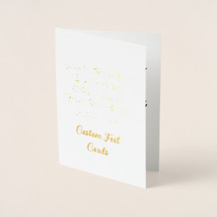 Create Your Own Personalised Custom Foil Cards