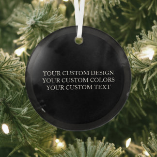 Create Your Own Personalised Custom Glass Tree Decoration