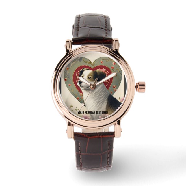 Create Your Own Personalised Custom Pet Photo Text Watch (Front)