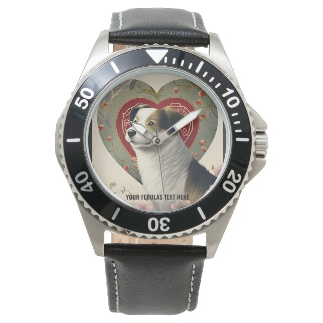 Create Your Own Personalised Custom Pet Photo Text Watch (Front)