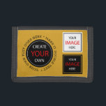 Create Your Own - Personalised / Custom Photo Trifold Wallet<br><div class="desc">Wallet: Create Your Own - personalised professional branded item with custom logo / photo and easy further adjustments by adding text,  background colours or more images. Simple way to personalise your business,  create cool gifts for your family & friends for every occasion.</div>